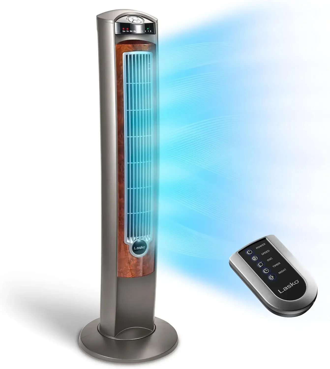 NEW Oscillating Tower Fan, Nighttime Setting, Remote Control, Portable, Timer, for Bedroom, Home and Office, 3 Quiet Speeds