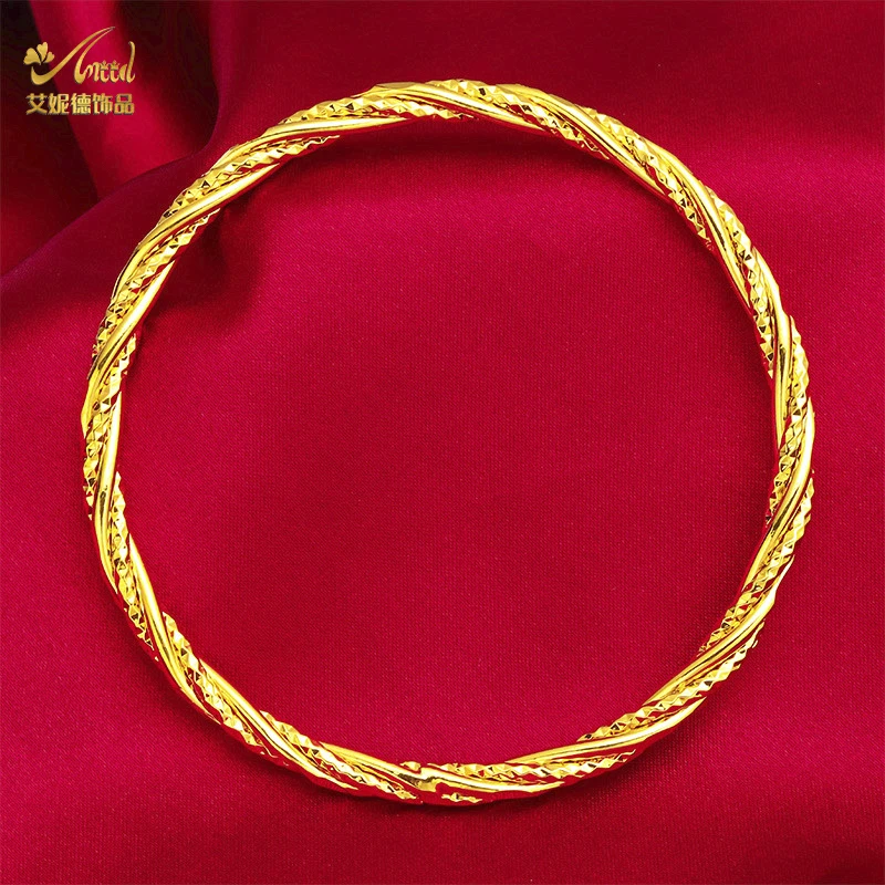 ANIID Dubai Gold Color Indian Bangle For Women Luxury African Jewellery Bracelets Brazilian Bangles Wedding Designer Bracelets
