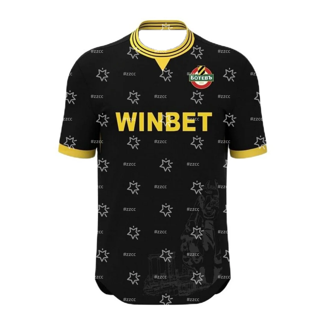 

25-26 Bulgarian First League PFK Botev Plovdiv футбольная майка Тренировочный костюм для соревнований Спортивная мужская футболка Dry Quick