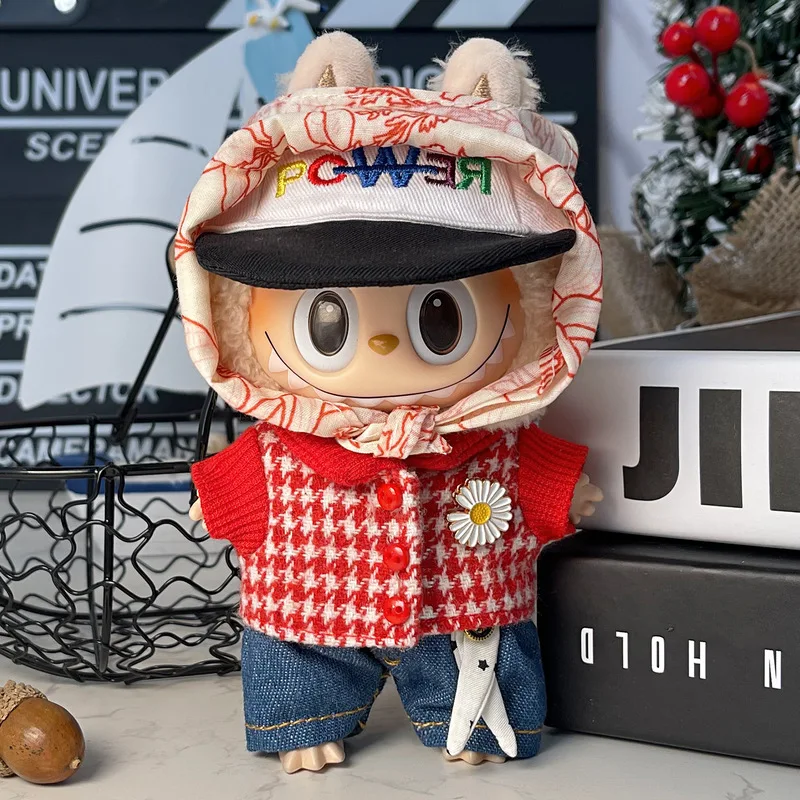 Solo vestiti adatti per vestiti per bambole Labubu da 17 cm seduti Vestiti Labubu Gd Abiti da concerto Accessori per bambole Regali di festa