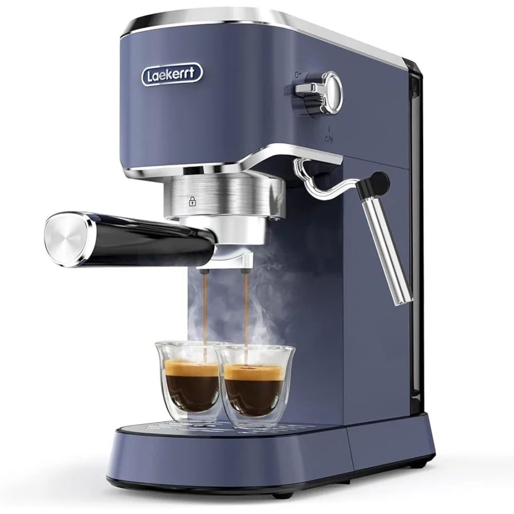 Laekerrt Espresso Machine 20 Bar Espresso Maker  Machine for Cappuccino and Latte (Navy Blue) Gift for Coffee Lovers