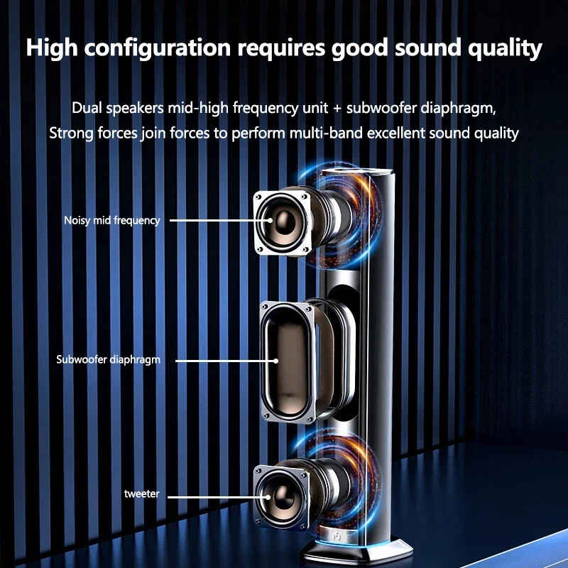 MC F3-Computer-高品質の3Dサブウーファー,デスクトップ,ラップトップ,Bluetooth有線スピーカー,大容量,サウンドバー,オフィス,家庭用