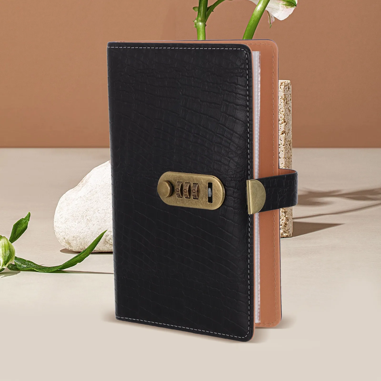 

Password Lock Money Organizer Waterproof Exterior for Men Cash Holder with Quick Access Bill Compartment