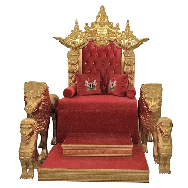 

Golden Deluxe Emperor Throne Villa Chair