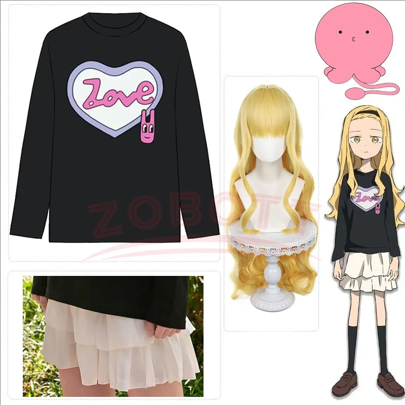 Оригинальный комплект для косплея аниме Manga Takopi Sin Kirarazaka Marina, верхняя юбка, костюм, парики Takopy no Genzai для девочек, комплект для ролевых игр на Хэллоуин