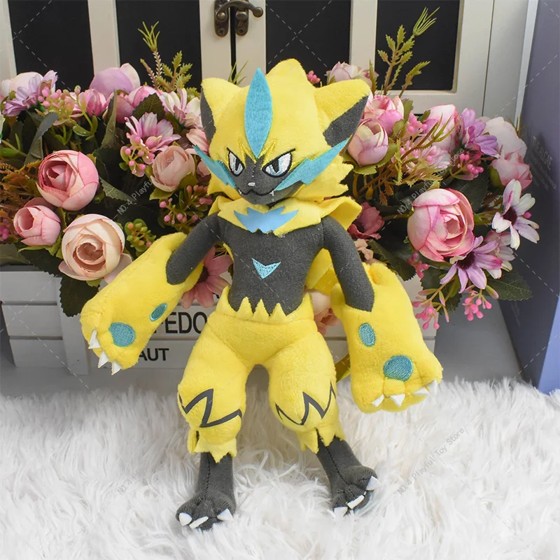 Pokemon Plush Shinx Garchomp Zeraora Exeggutor Moltres Ho-Oh Shiny Greninja Groudon Lycanroc Shiny Lycanroc Zabawki Prezent świąteczny