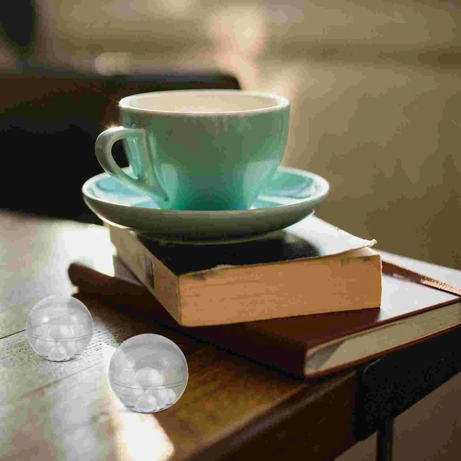 50 Pcs Transparent Round Vending Machine Capsules Clear Plastic Empty Gift Packaging Balls For Birthday Party Storage Display