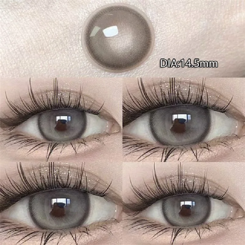 KSSEYE 2PCS Korean Contact Lenses Natural Color Pupils Green Contact Lenses Myopia Brown Beauty Eyes Multicontact Free Delivery