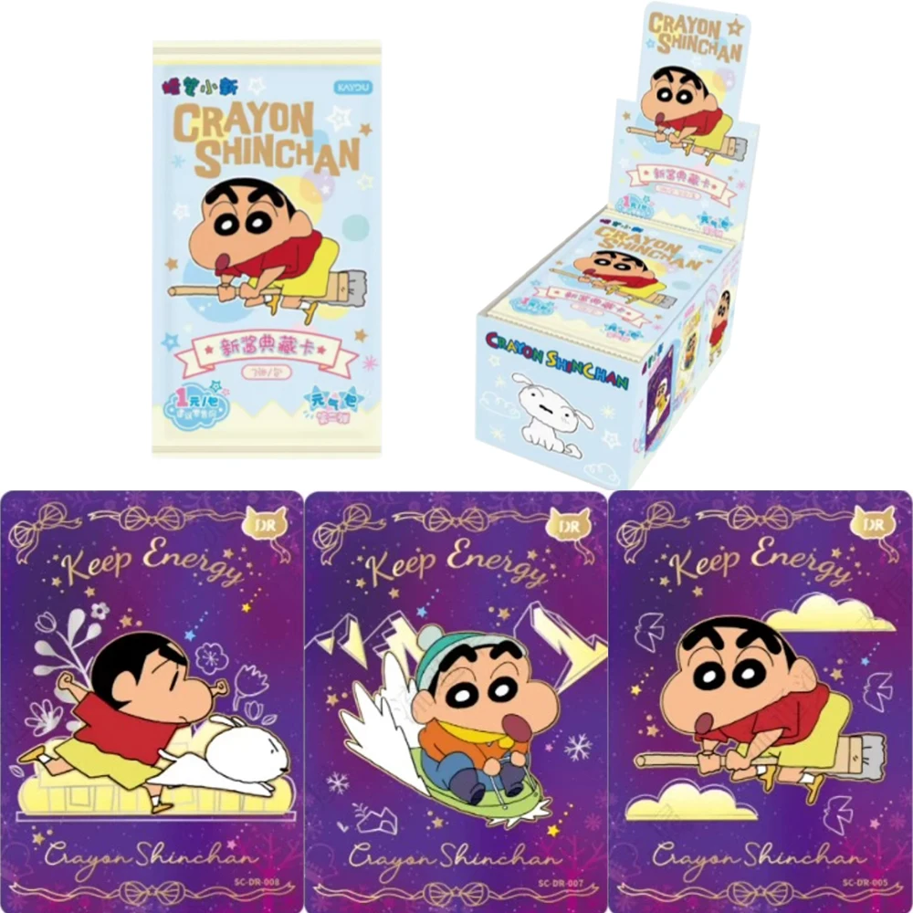

KAYOU Genuine Crayon Shin-chan Card New SauceParty Bag Full of Energy Anime Collection Card Toys Gifts