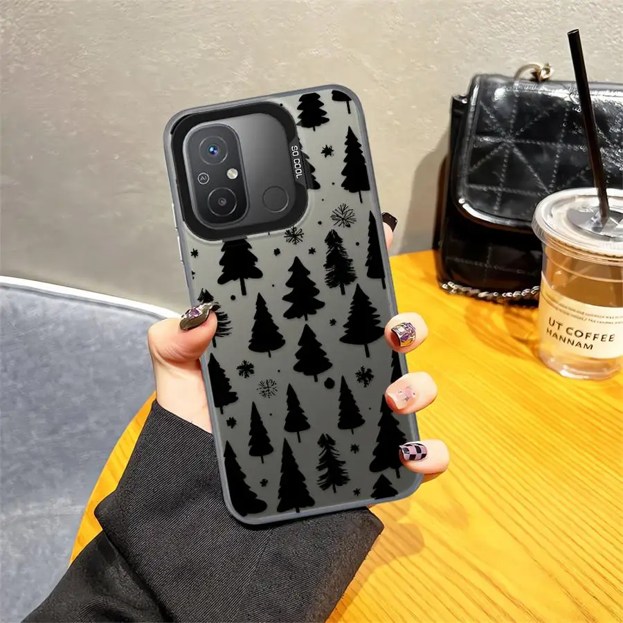 حافظة لهاتف Xiaomi Redmi A1 A2 Plus K60 A5 13C 12C 9T 10C 14C 9C غطاء هاتف خلفي شجرة عيد الميلاد الإبداعية #2
