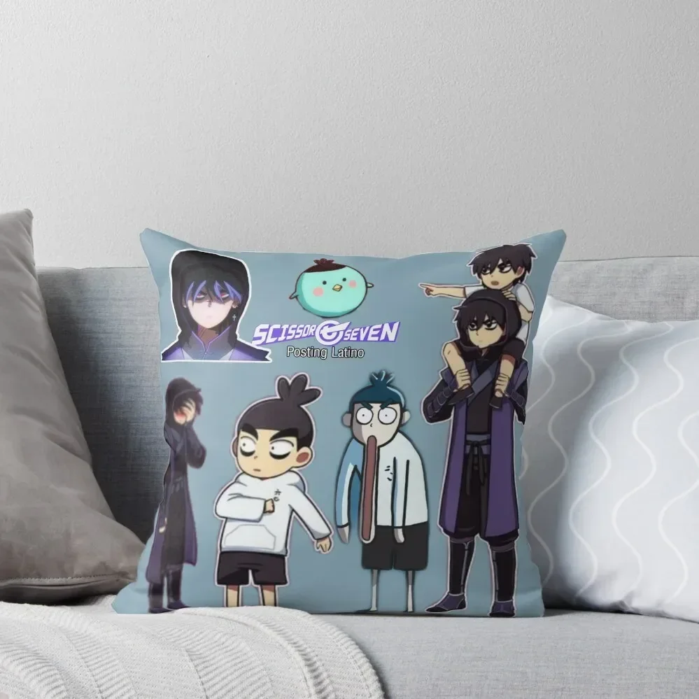 

scissor sevenscissor sevenscissor sevenscissor seven Throw Pillow Pillow Case Christmas pillow