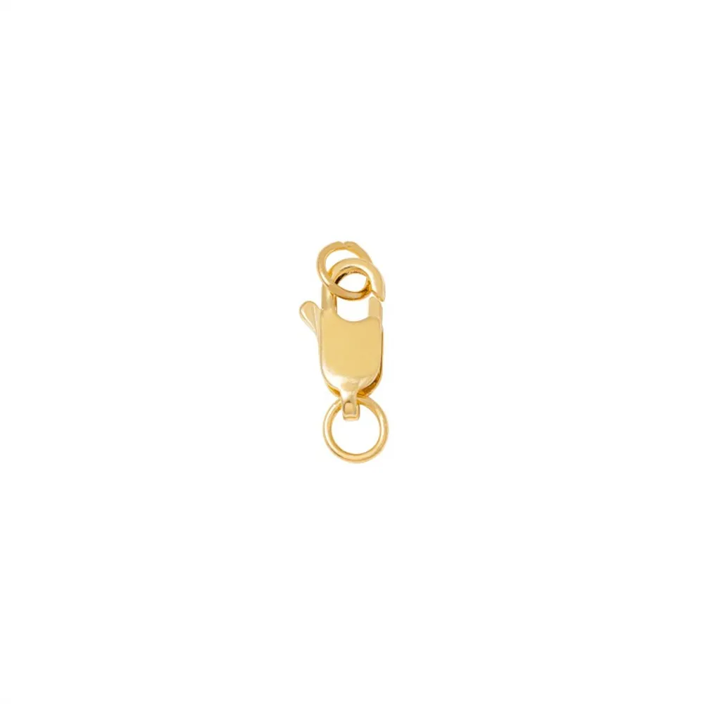 

1pcs Korean Fish Tail Buckle 14K18K True Gold Pure Silver Diy Lobster Buckle Accessory Spring Buckle Accessory Material