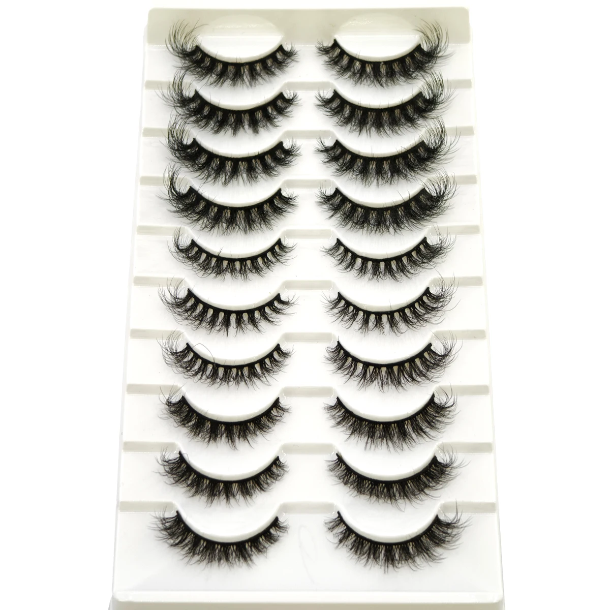 10 Pairs Mink Fluffy Dramatic False Eyelashes