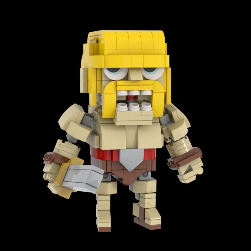 

321PCS MOC Clasher of Clanser Barbarian Warrior Model DIY Model Building Blocks Birthday Toys Gift