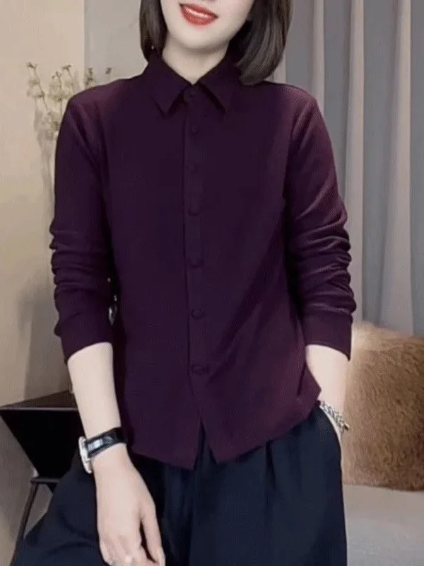 

Утепленная женская двусторонняя теплая кофта с длинным рукавом и воротником, универсальная осенне-зимняя базовая модель для ношения под одеждой