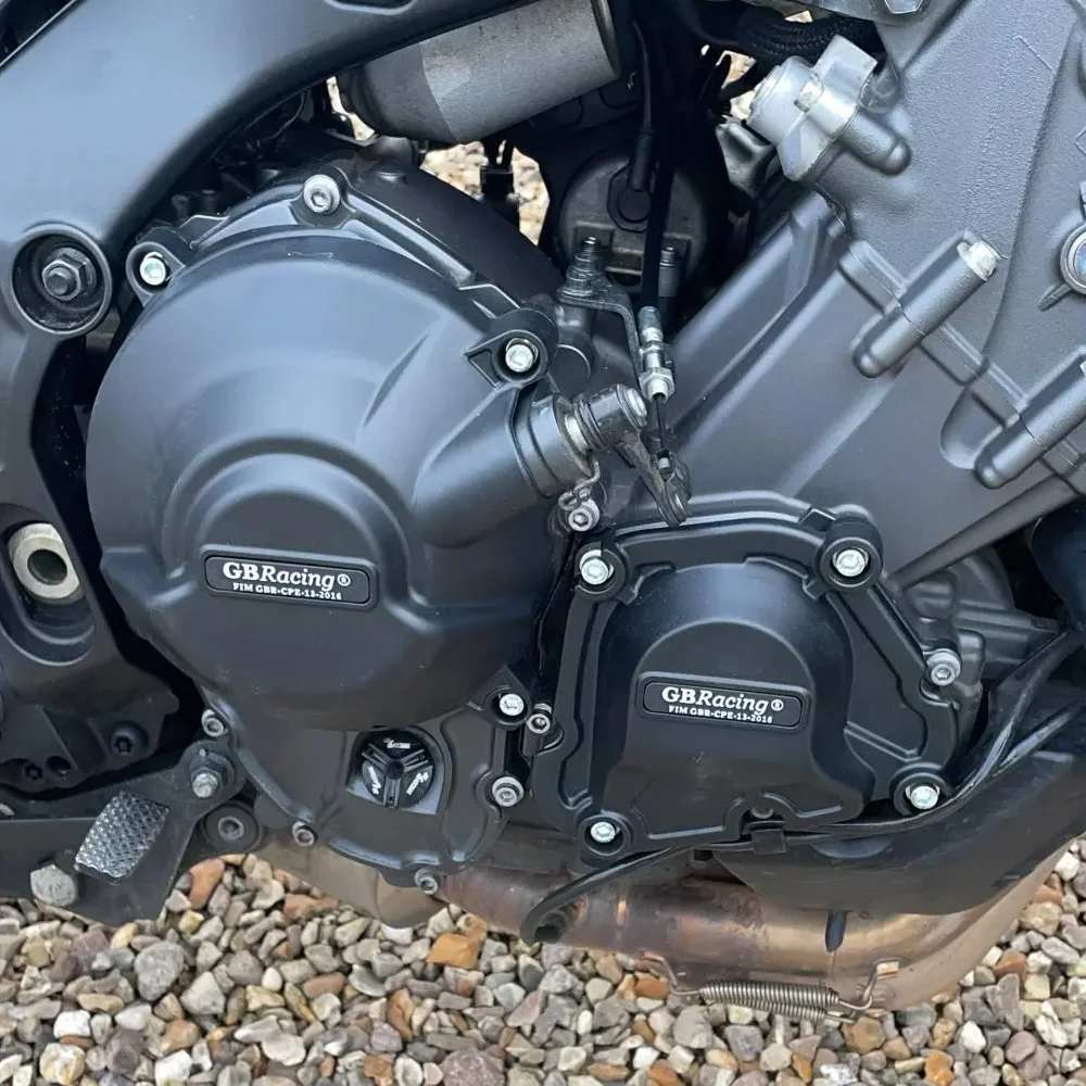 For YAMAHA MT09 TRACER GT 2021 to 2025 Clutch & Pulse Pump Covers, Engine Protect Cover For Motorcycle Body & Frames Safety