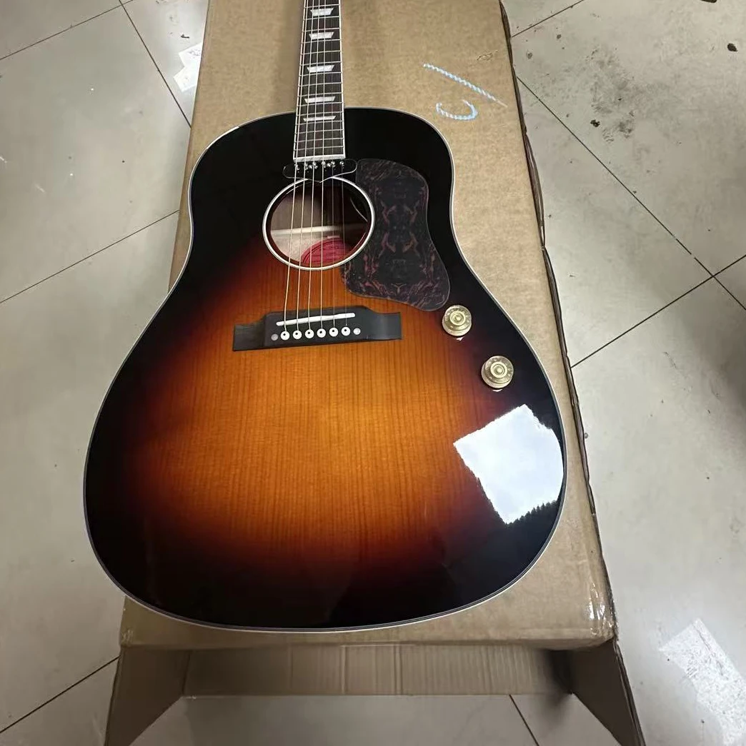 

Акустическая гитара 160E Sunburst с цельной еловой верхней декой, корпусом из палисандра, грифом и накладкой на гриф из палисандра, костяным нутом и седлом - 20 ладов
