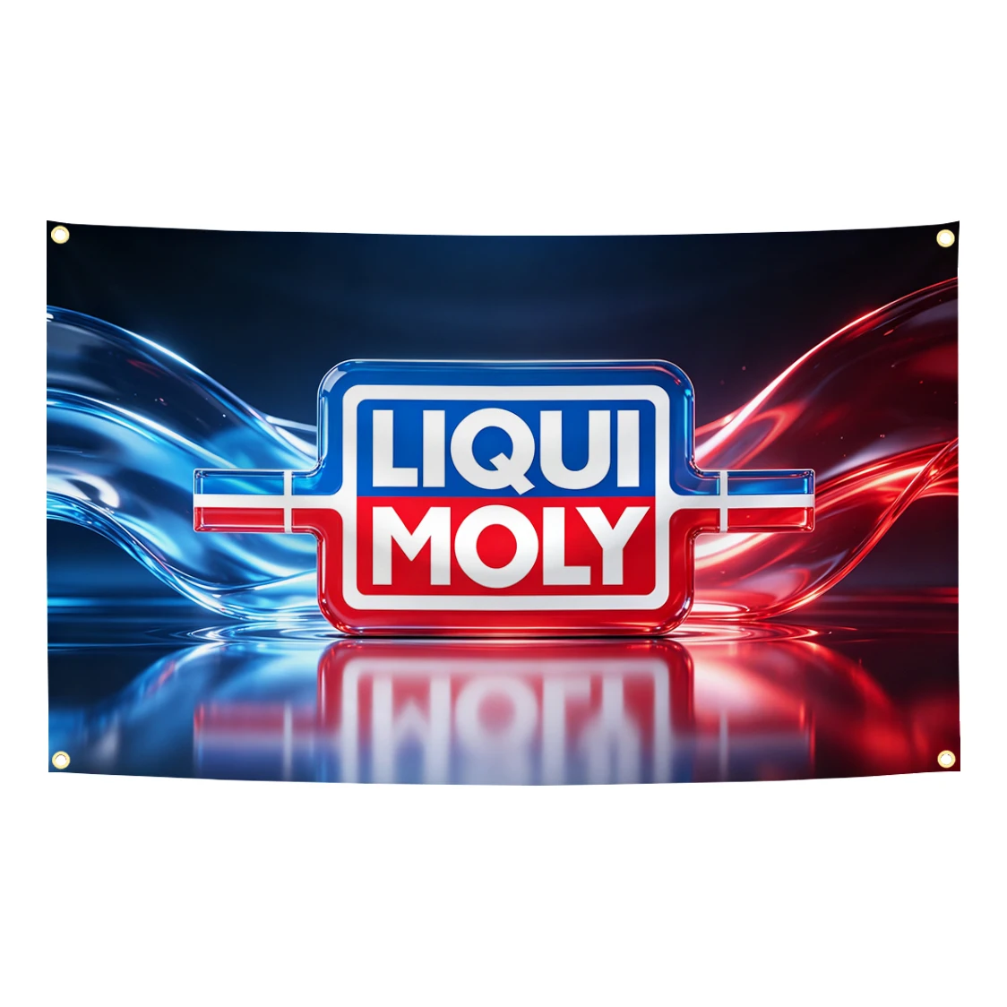 60x90cm 90x150cm 120x180cm Liqui Moly Flagge Deutsches Motoröl Wandteppich Polyester Banner Auto Garage Werkstatt Wanddekoration