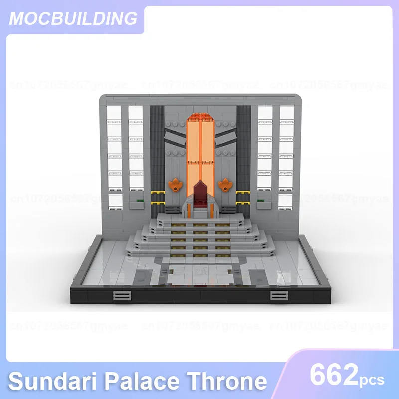 Sundari Palace Throne Model MOC Building Blocks DIY Assemble Bricks Architecture Display Collection Creative Toys Gifts 662PCS