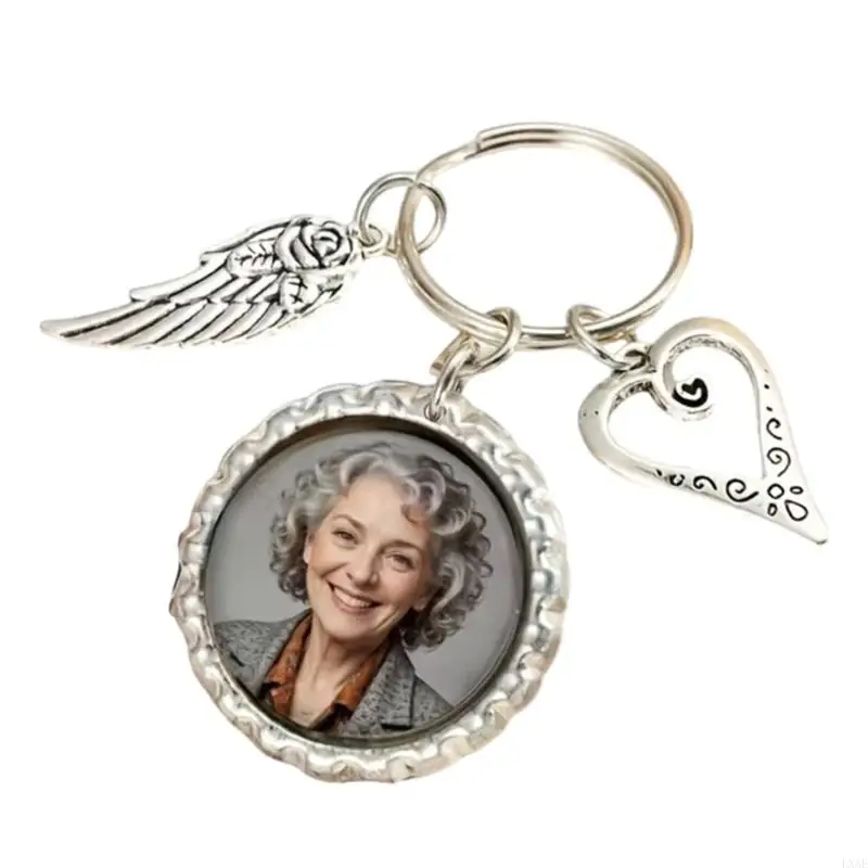  Romance Anniversary Keychain With Personalize Images Holder