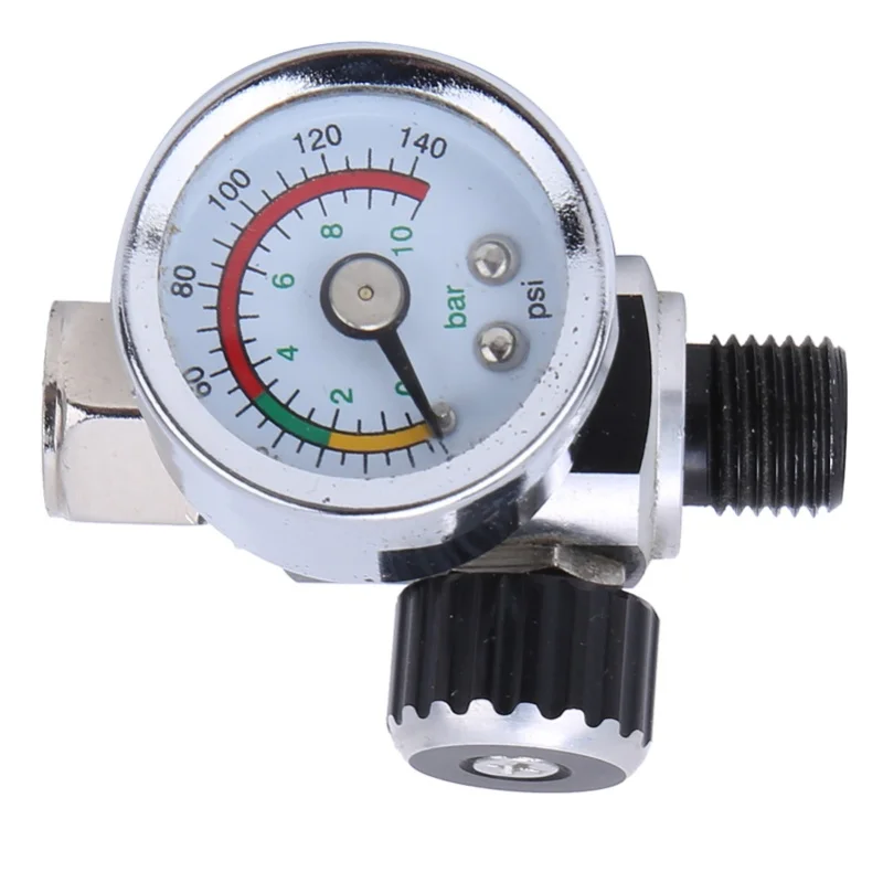 air-pressure-regulator-0-10bar-0-140psi-aluminum-alloy-valve-1-4inbspp-inlet-outlet-connectorsilver