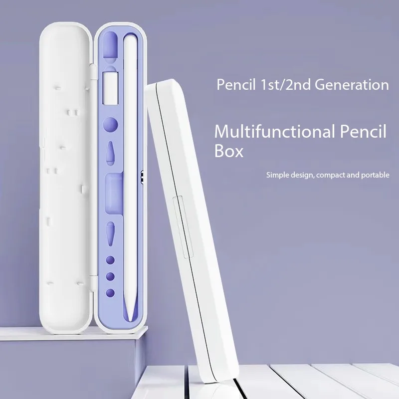 

For Apple Pencil 2 1 Box For Ipad Pencil 2nd Generation 1st Gen Protective Case Cover Stylus Pen Holder Tips Box Accessories