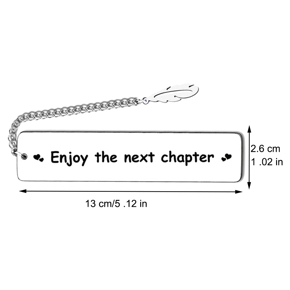 Teacher Metal Bookmark Enjoy The  Chapter Happy Retirement Gifts Christmas With Chain Nurse Coworker Leaving For Book Lovers