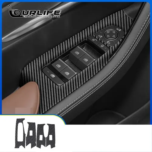 For BYD Seal U Sealion 6 Song Plus DMI 2024 Accessories New Car Carbon fiber Interior Decoration Cover Stickers Accessories - Image 2