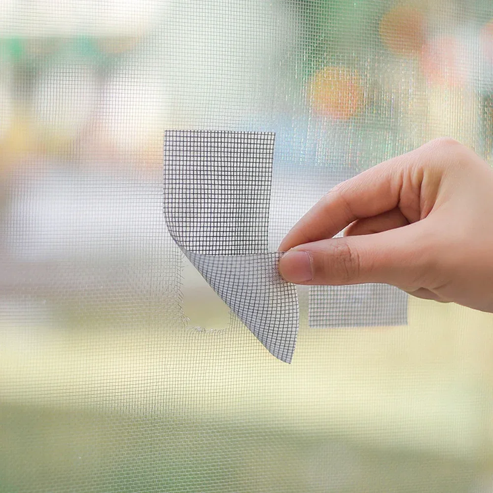 Starkes selbstklebendes Fenstergitter-Reparaturband, Fensternetz, Bildschirm-Reparatur-Patch, das Löcher abdeckt, Tränen, Anti-Insekten-Moskito-Netz – Detail 3