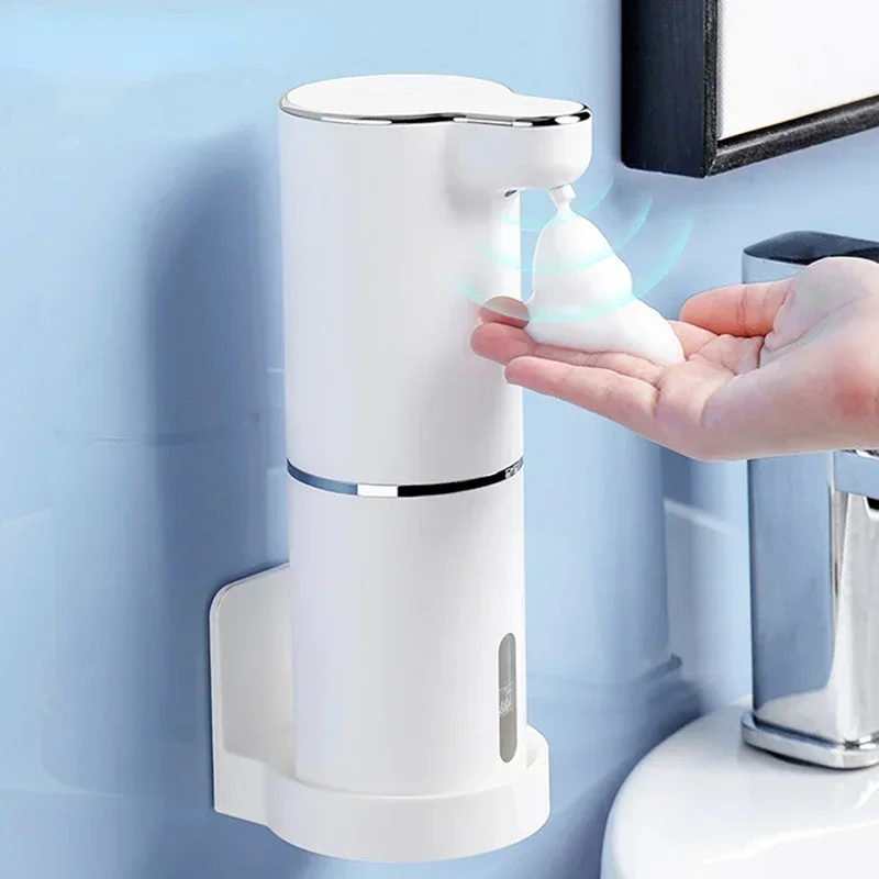 White 300ML Automatic Foam Soap Dispensers Smart Foam Machine Infrared Liquid Soap Dispenser Pump Hand Sanitizer