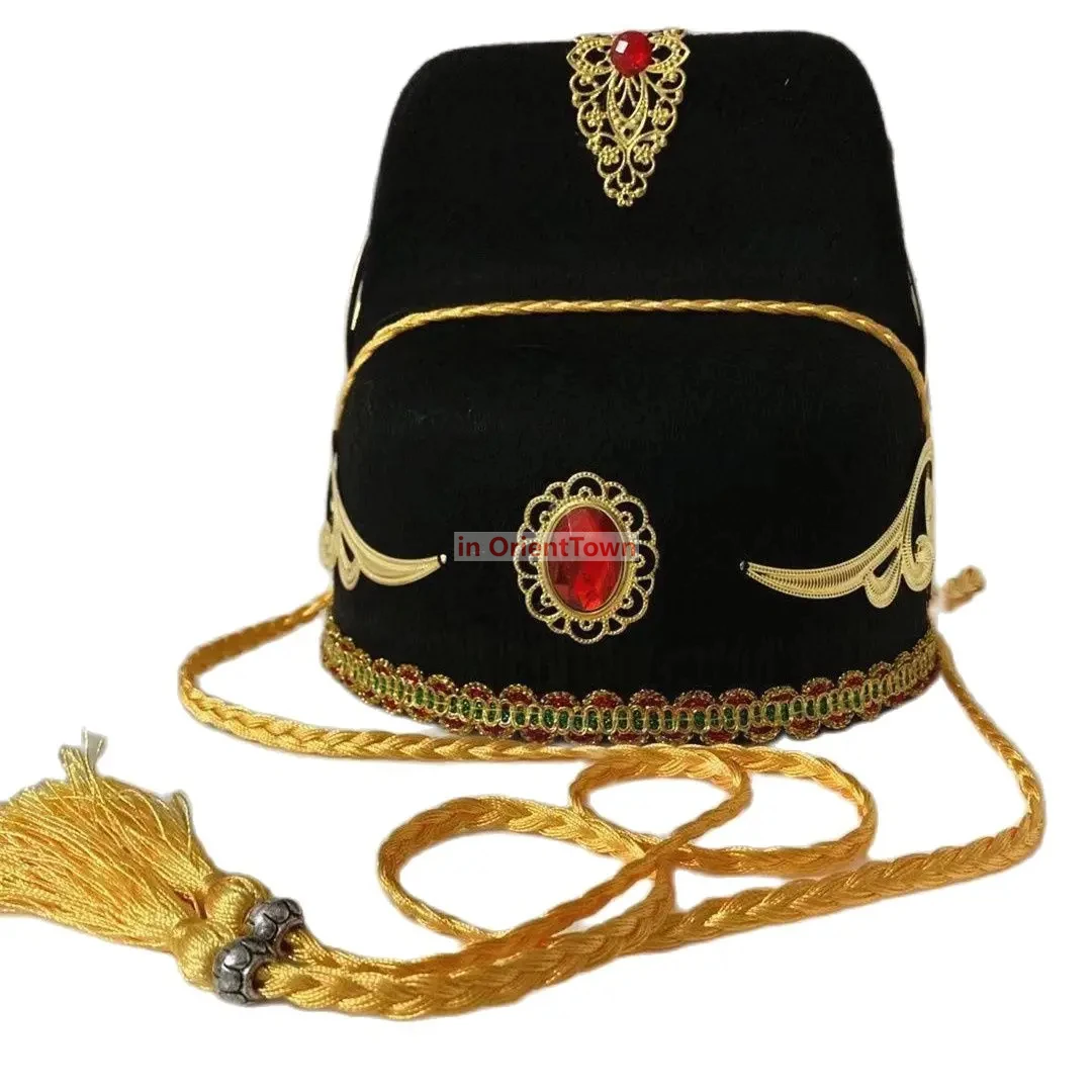 Offizier Charakter Performance Zubehör Chinesische alte königliche Guarder Cap Männer Hanfu Hut Cosplay Prop TV Film Hüte