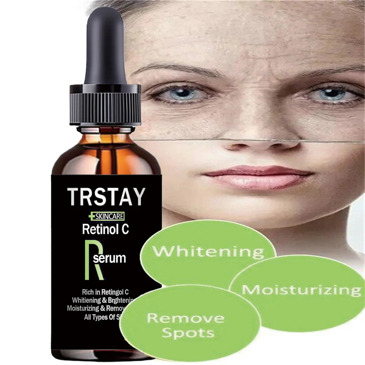 

TRSTAY Retinol C Essence Увлажняющая сыворотка для лица для ухода за кожей, отбеливание и устойчивость к морщинам, удаление пятен во время беременности
