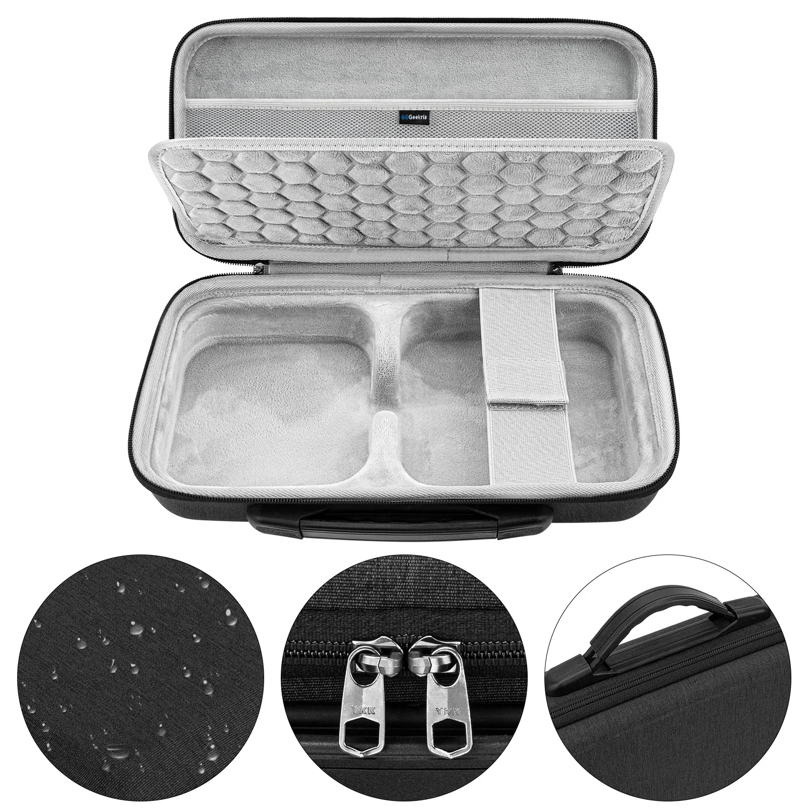 Geekria Hard EVA Case for Apple 2026 Mac Mini M6 2024 M4 Pro Travel Bag Fit for Magic Mouse Trackpad Accessories Dark Gray