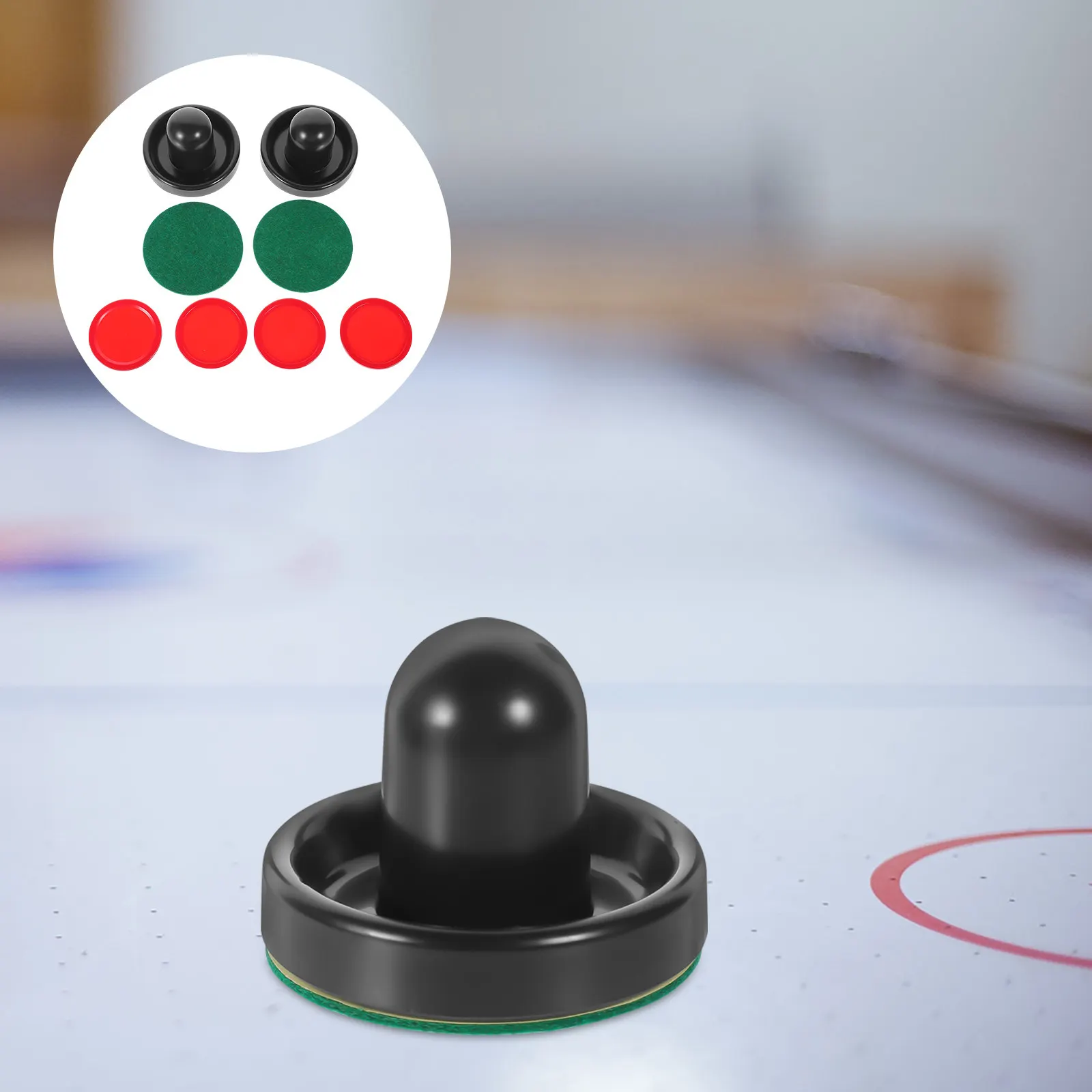 

Набор сменных шайб и толкателей для аэрохоккея: прочные, не ломкое материал, быстрое скольжение, идеально подходят для игровых комнат