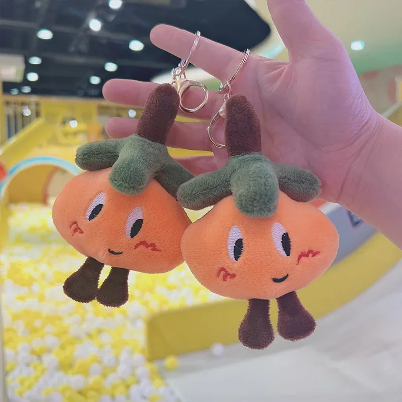 Ugly Cute Lucky Orange Plush Pendant Bag Accessories Stuffed Plants Plush Funny Keychain Doll Exquisite Birthday Gift for Friend