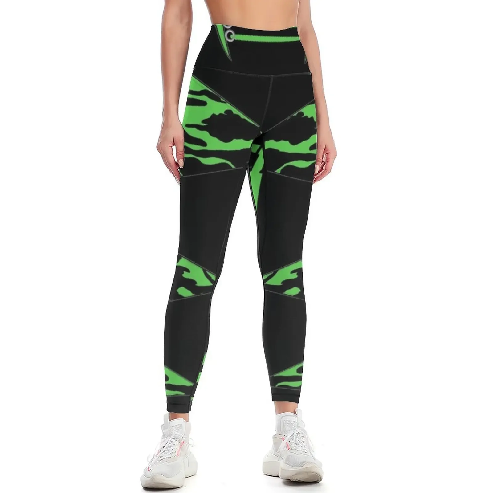 

Green Heavy Metal Spandex Style Leggings Legging sexy woman for fitness gym womans Womens Leggings