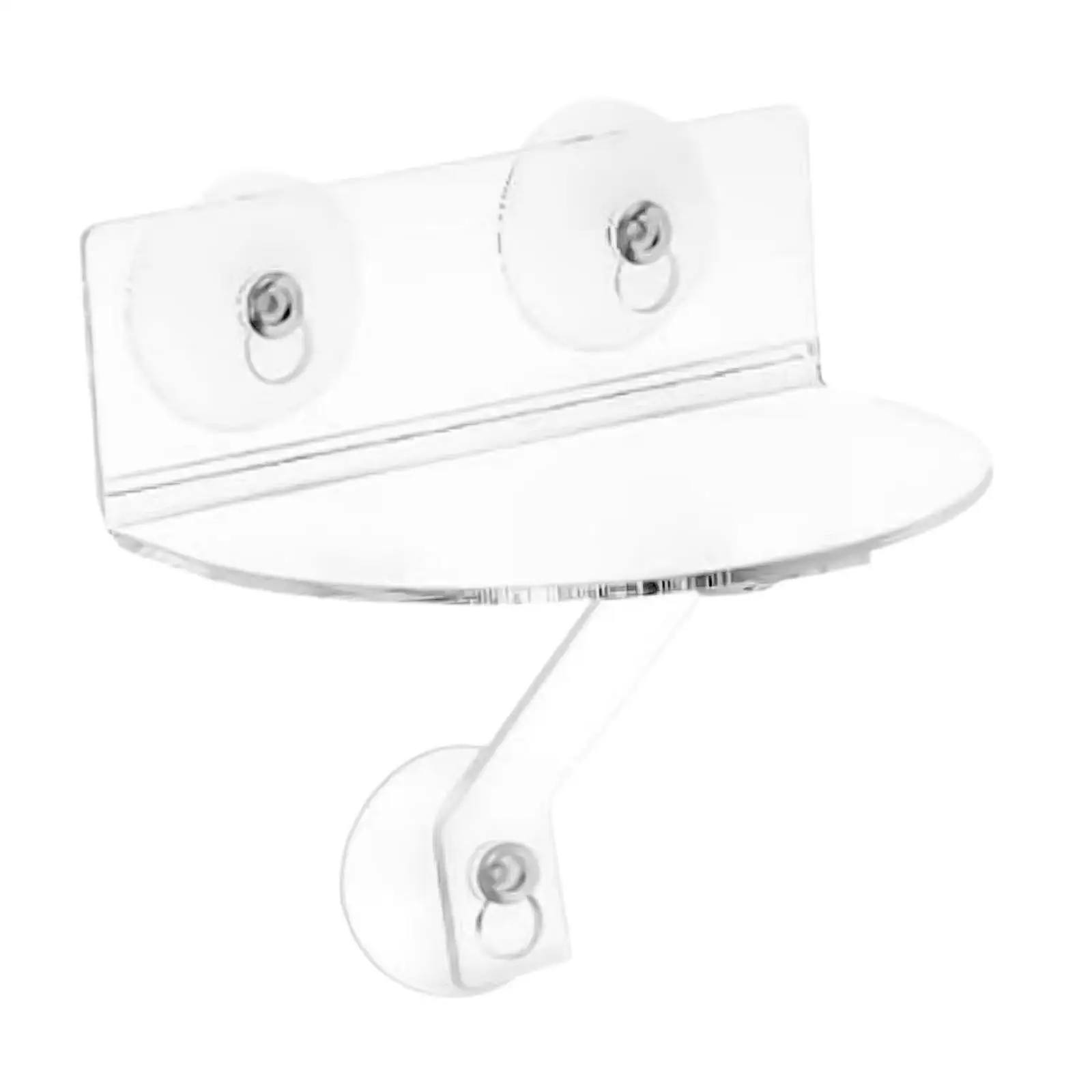 Acrylic Plant Stand Planter Storage Shelf Suction Cup Compact Strong Support Bracket Clear Display Rack Flower Pot Holder