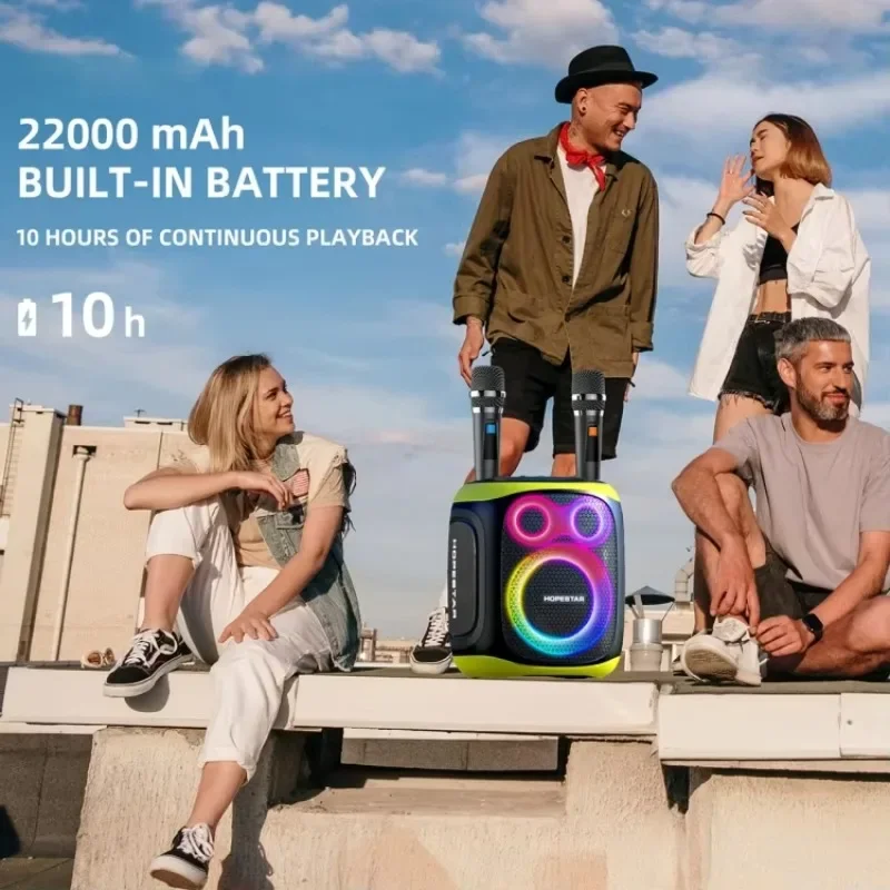 

Top-ranking HOPESTAR PARTY130 Outdoor Dual Mic Long Endurance Speaker