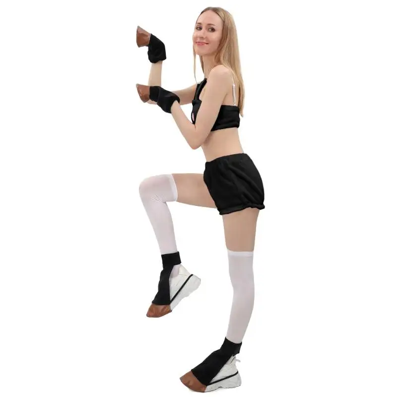 DAZCOS Animal Back Hooves Costume Accessory Shoe Cover for Adults and Kids Horse Hoof Hand Shoes Costume Accessory Set Halloween