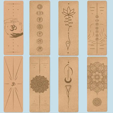 친환경 TPE 코르크 요가 매트, 체육관 피트니스 운동 러그, 맞춤형 패션 도매, 1830x610x5mm