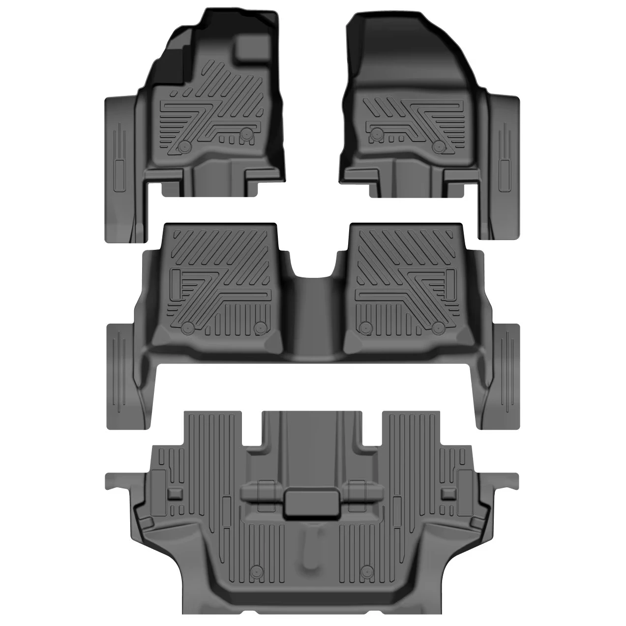 High Quality Odorless Tpe Material Foot Matt 5d All Season Non Kid Car Floor Mats Liners For EXPLORER 2011-2015