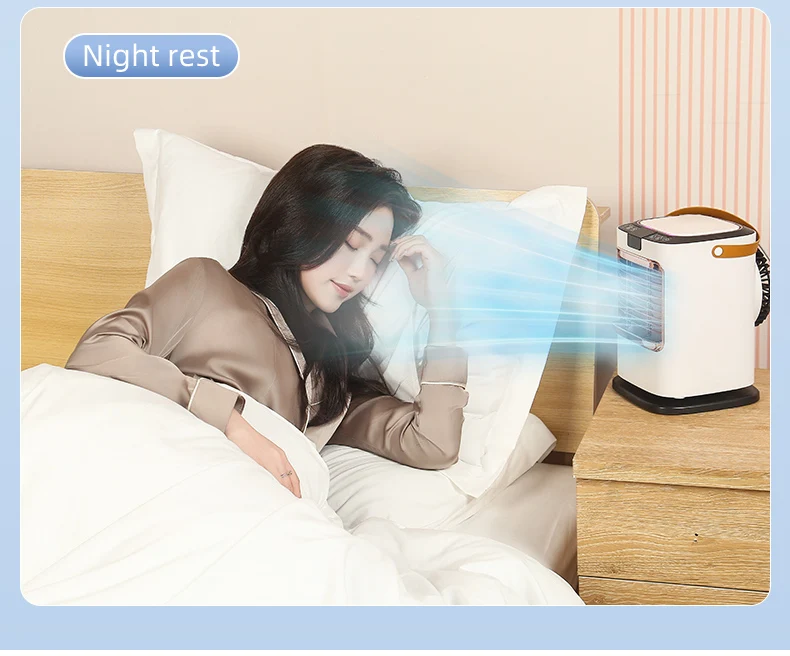 Humidification Refrigeration Small Fan Portable Mini Electric Cooling Fan 2nd Generation Negative Ion Desktop Fan Healthy Cool