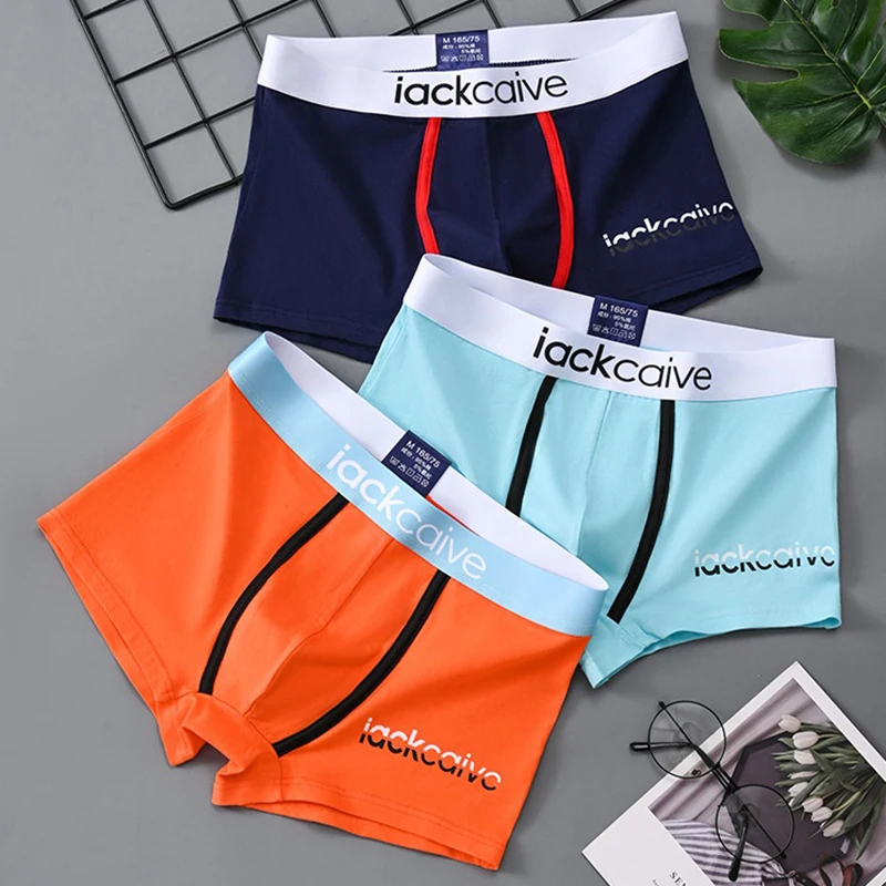 Men\'s Underwear Boxers Cotton Underpants Male Sexy Panties Breathable Comfortable Man Boxer Shorts Printed U Convex Lingerie