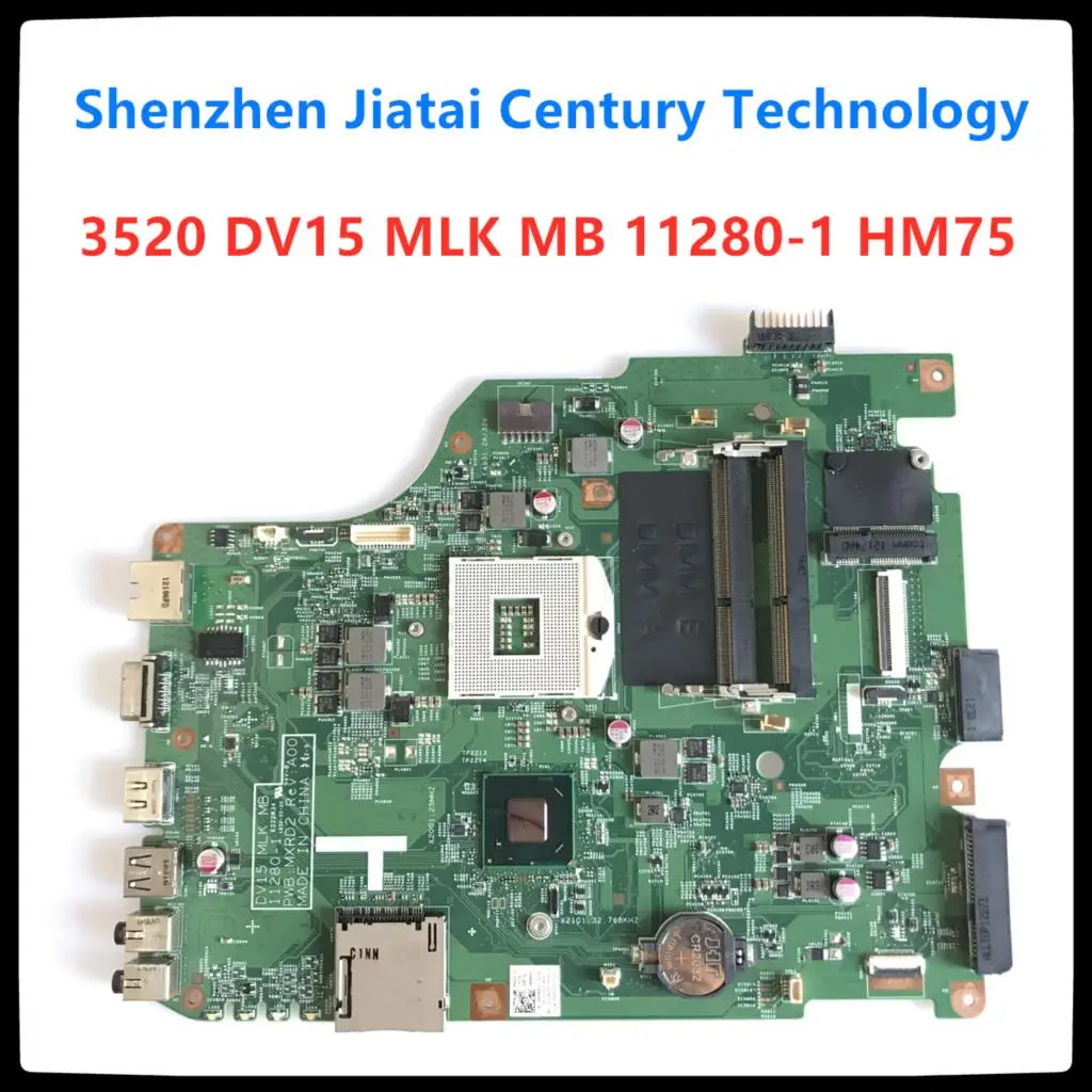 

11280-1 for dell 3520 DV15 MLK MB 11280-1 PWB:MXRD2 REV:A00 laptop motherboard FOR DELL INSPIRON 3520 HM75 100% Tested ok