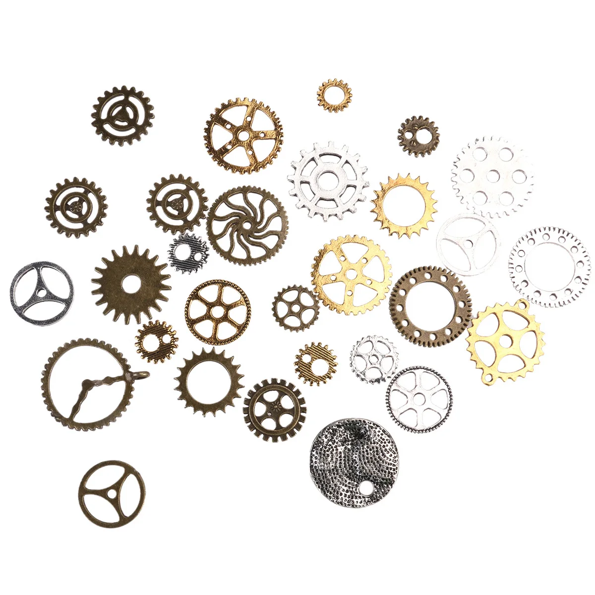 36 Gram Steampunk Watch Parts Vintage Clock Components Metal Gears Wheels Dials for Crafting Jewelry DIY Projects Repair
