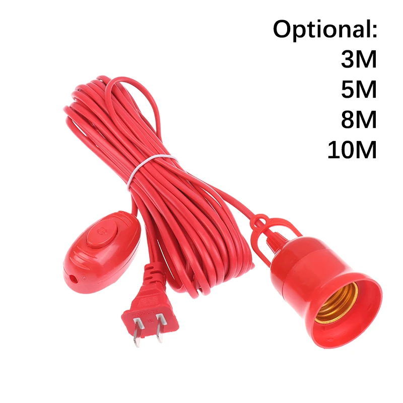 

Lamp Bases Universal With Switch Led Bulb Socket Adapter E27 Screw Lamp Holder Accessories Replacement Hanging Cord Extension
