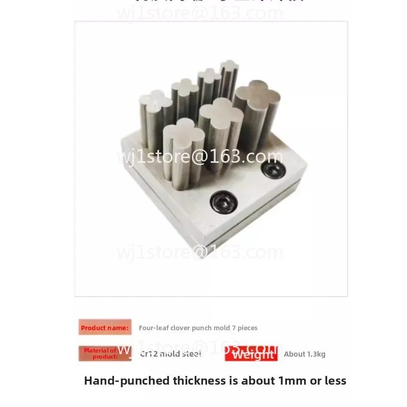 Punch Punching Die Clover, Pentagram, Triangle, Round/Rectangle Jewelry Processing Tool