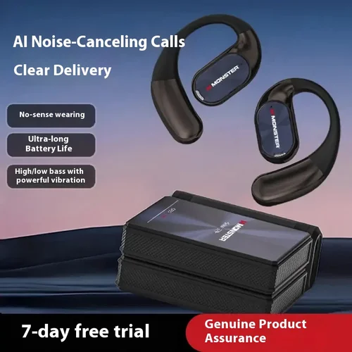 Imagen 2 del producto Ventas MONSTER AC530 auriculares inalámbricos Bluetooth con cancelación de ruido controlador dinámico inalámbrico de biofibra auriculares de música plegables regalo