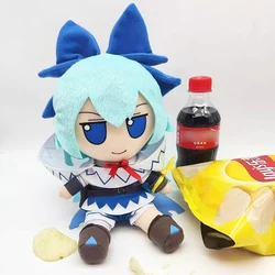 Touhou Project Fumo Cirno Touhou Hero of Ice Fairy Plush Toy Stuffed Doll Soft Figure Cartoon Anime Girl Kids Fans Xmas Gift New