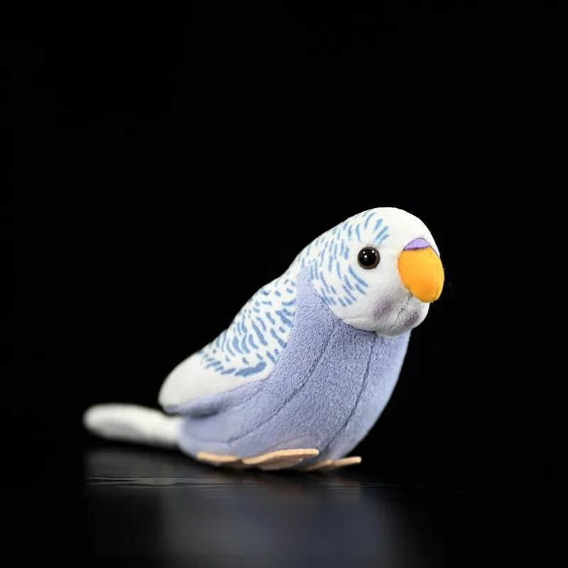 Nowa pluszowa zabawka - liliowa papużka nierozłączka - realistyczna, szczegółowa maskotka papużki, uroczy i miękki ptak, idealny prezent dla dzieci i miłośników ptaków.